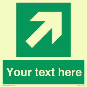 Custom Arrow Top Right Sign